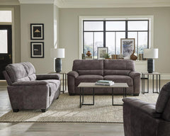 Hartsook Grey Loveseat - furniture place usa