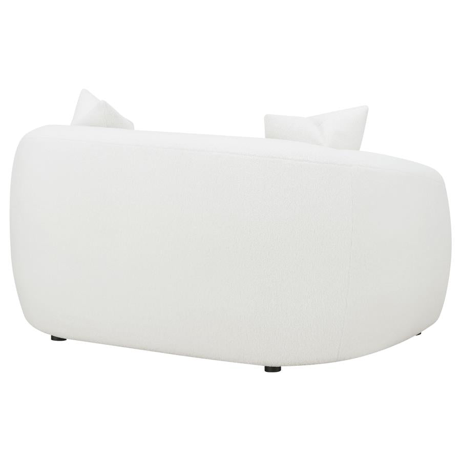 Isabella White Loveseat - furniture place usa