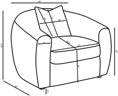 Isabella White Chair - furniture place usa