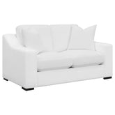 Ashlyn White Loveseat - furniture place usa