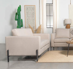 Tilly Beige Loveseat - furniture place usa