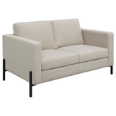 Tilly Beige Loveseat - furniture place usa