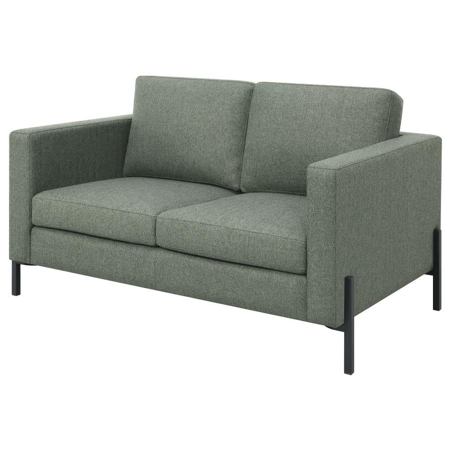 Tilly Green Loveseat - furniture place usa