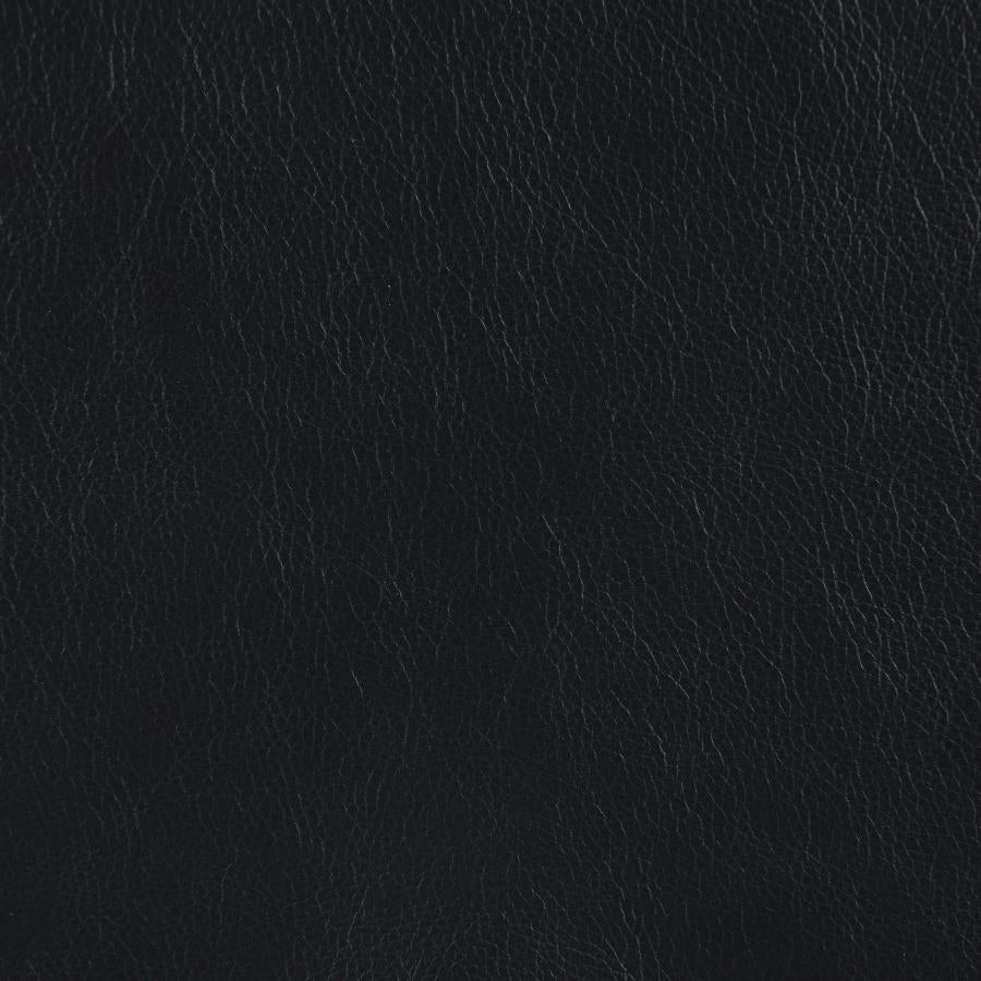 Shania Black Loveseat - furniture place usa