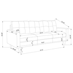 Watsonville Grey 3 Pc Sofa Set - furniture place usa