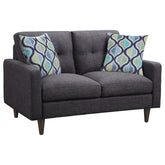 Watsonville Grey Loveseat - furniture place usa