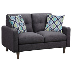 Watsonville Grey Loveseat - furniture place usa