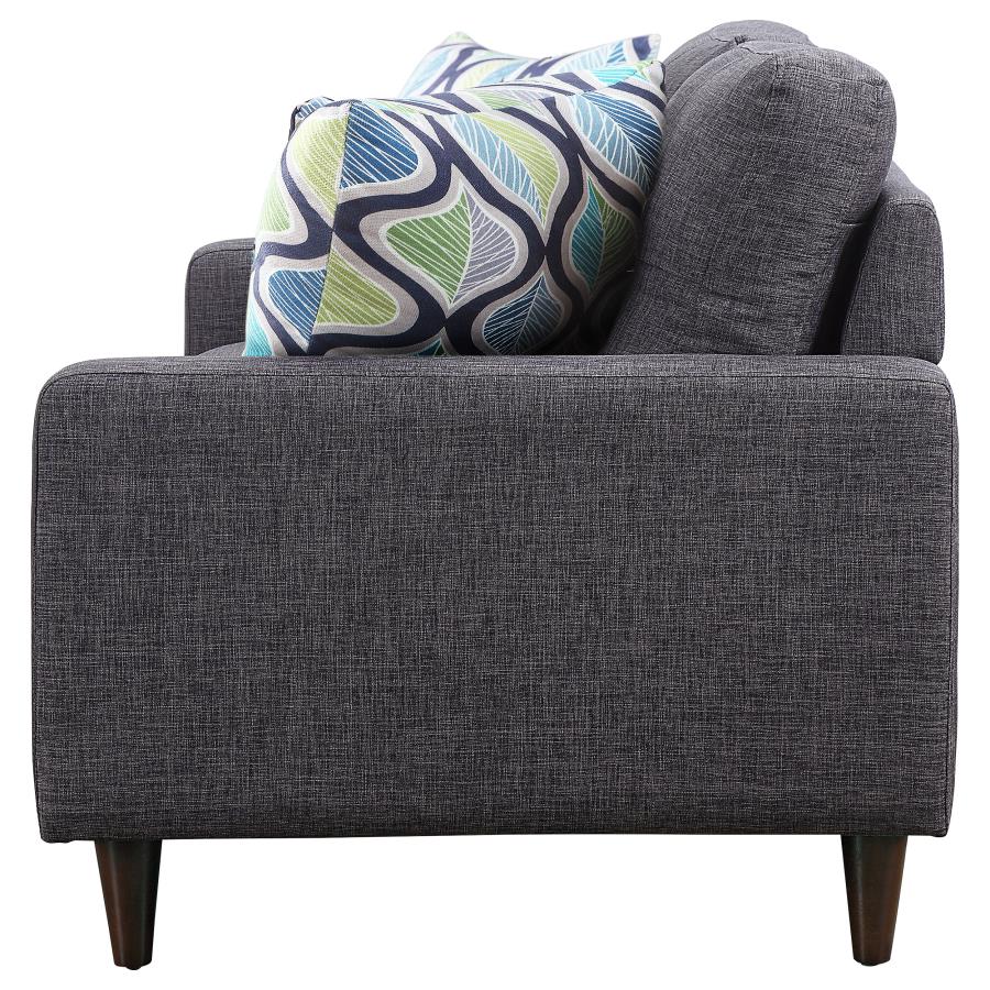 Watsonville Grey Loveseat - furniture place usa