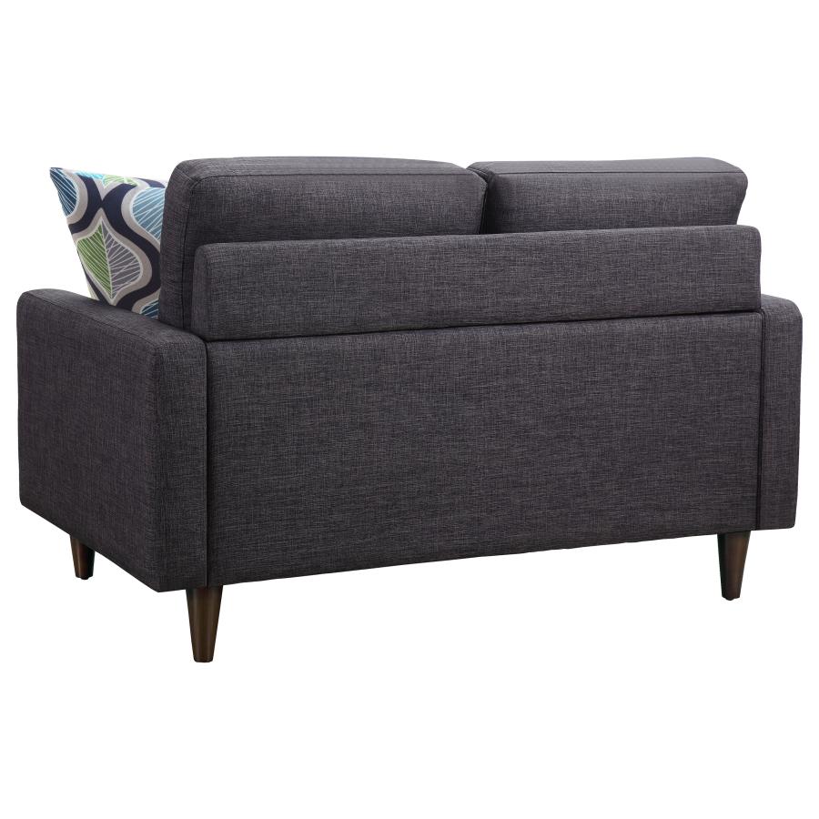 Watsonville Grey Loveseat - furniture place usa