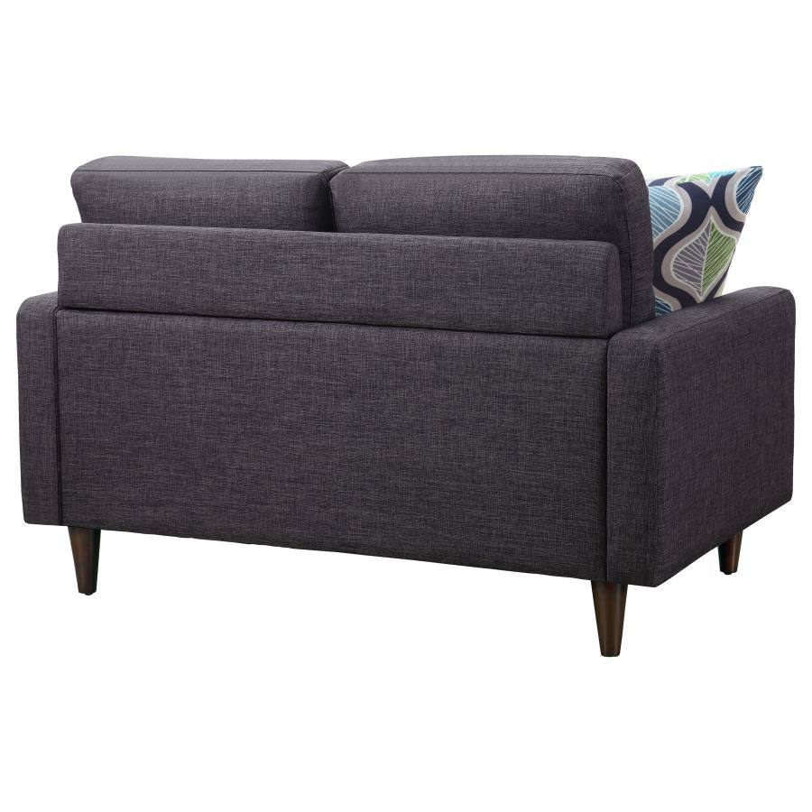 Watsonville Grey Loveseat - furniture place usa