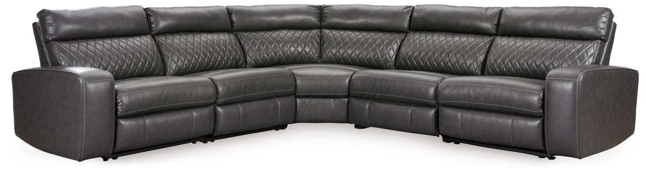 Samperstone 5-Piece Power Reclining Sectional - furniture place usa