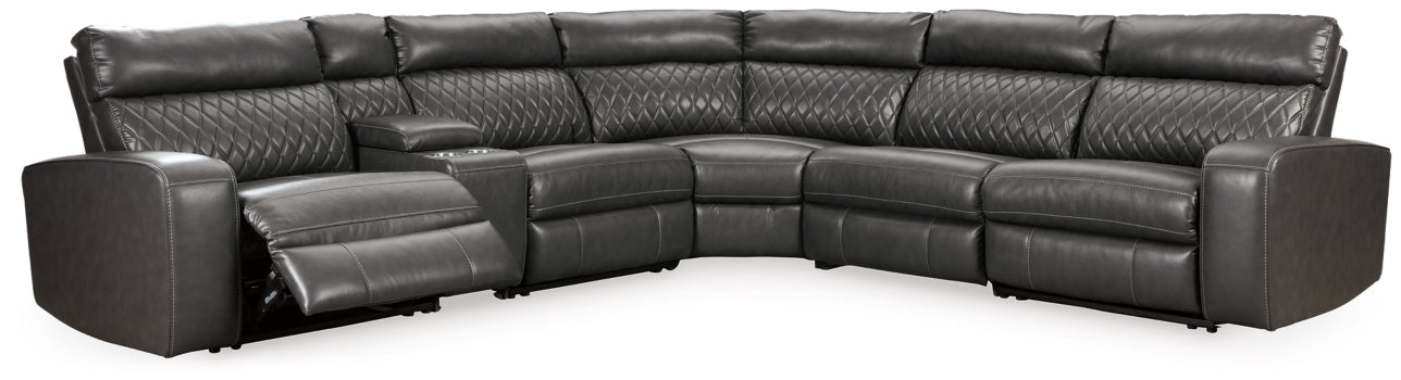 Samperstone 6-Piece Power Reclining Sectional - furniture place usa