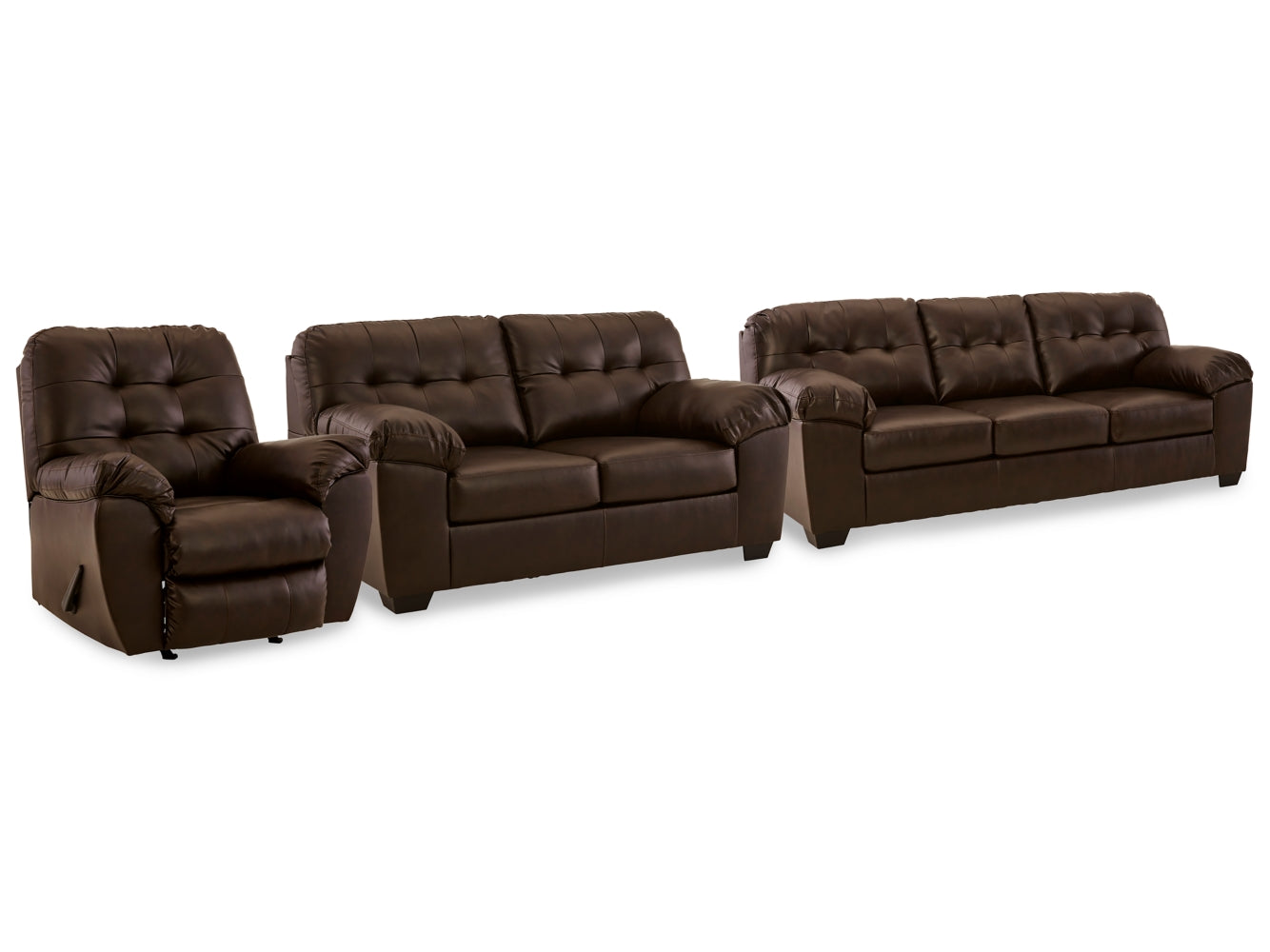 Donlen Sofa, Loveseat and Recliner - furniture place usa