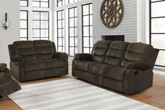 Rodman Brown 2 Pc Motion Sofa Set - furniture place usa