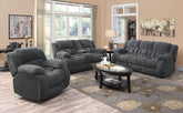 Weissman Grey 3 Pc Motion Sofa Set - furniture place usa