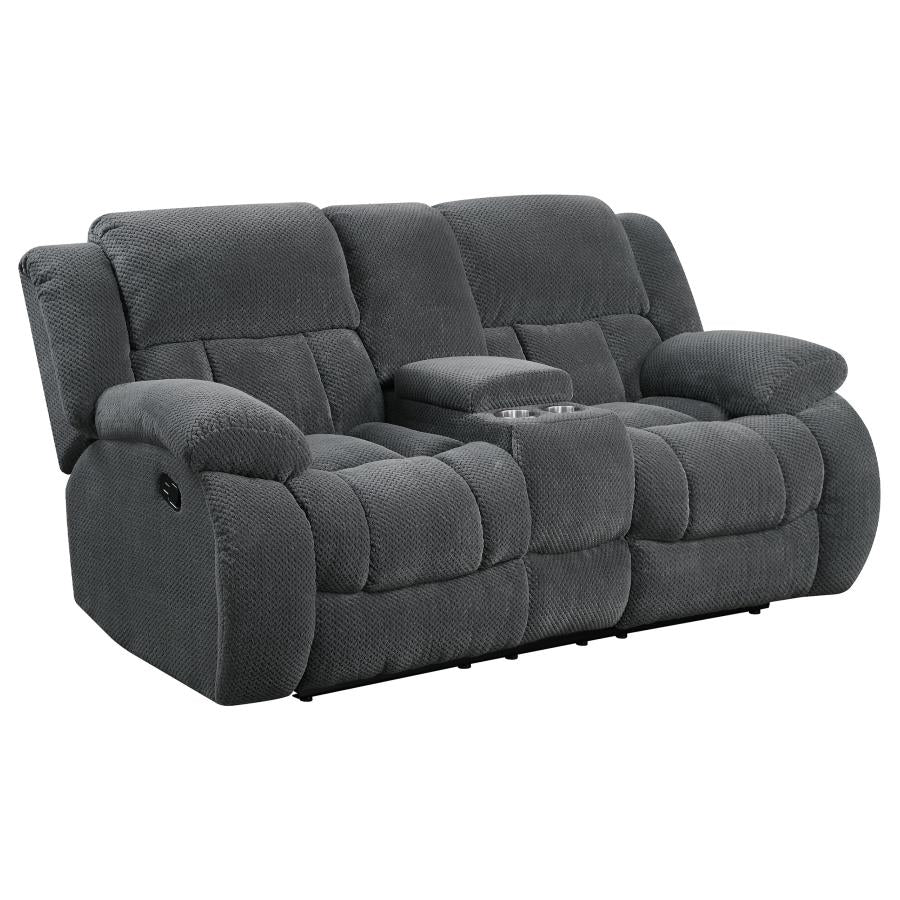 Weissman Grey 3 Pc Motion Sofa Set - furniture place usa