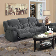 Weissman Grey Motion Sofa - furniture place usa