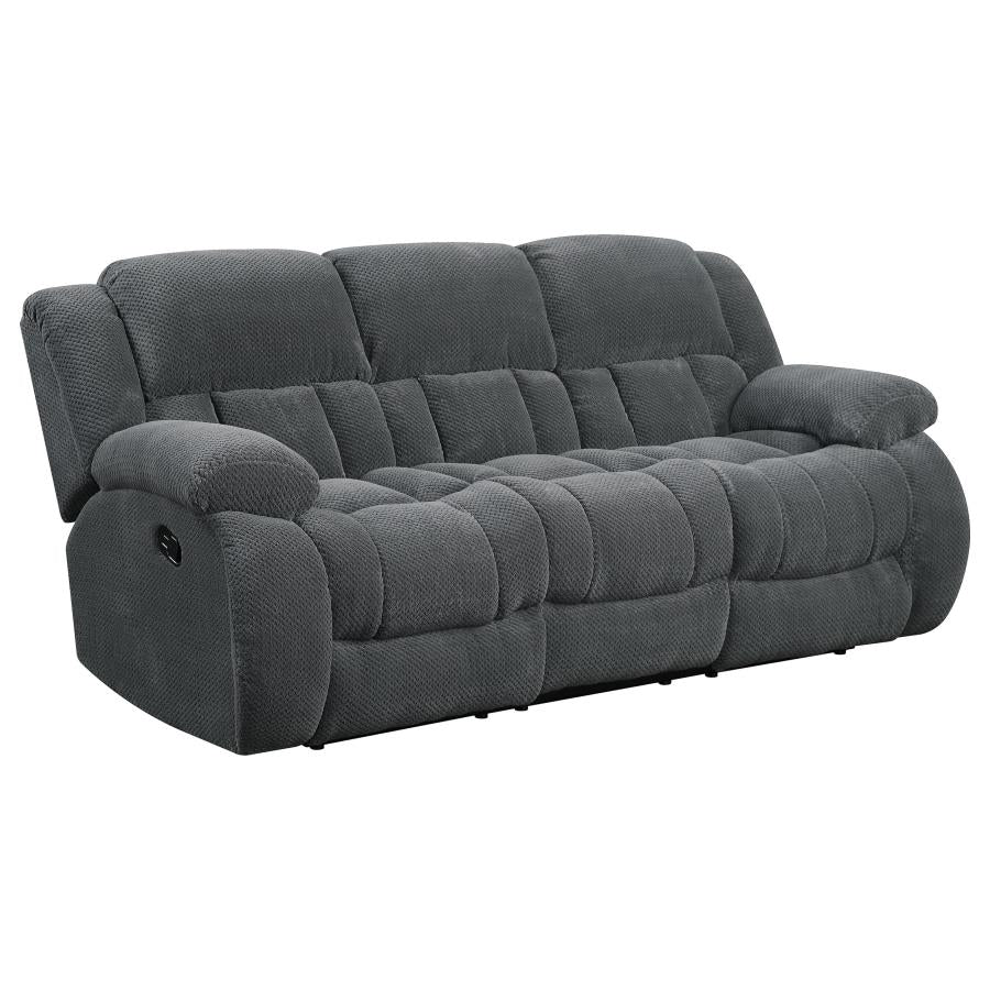 Weissman Grey Motion Sofa - furniture place usa