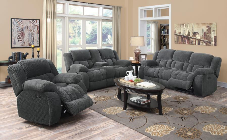 Weissman Grey Motion Sofa - furniture place usa