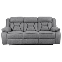 Higgins Grey 2 Pc Motion Sofa Set - furniture place usa