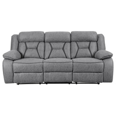Higgins Grey 3 Pc Motion Sofa Set - furniture place usa