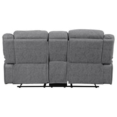 Higgins Grey 3 Pc Motion Sofa Set - furniture place usa