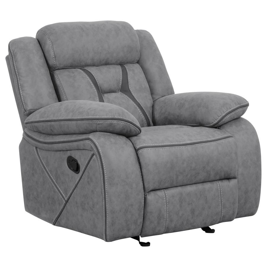 Higgins Grey 3 Pc Motion Sofa Set - furniture place usa