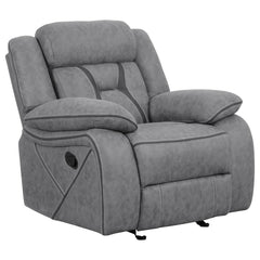 Higgins Grey 3 Pc Motion Sofa Set - furniture place usa