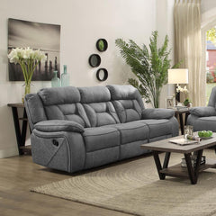Higgins Grey Motion Sofa - furniture place usa