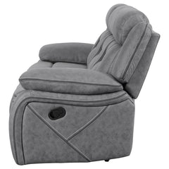 Higgins Grey Motion Sofa - furniture place usa