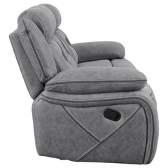 Higgins Grey Motion Sofa - furniture place usa