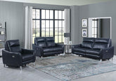 Derek Blue 3 Pc Power Sofa Set - furniture place usa