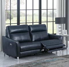 Derek Blue Power Sofa - furniture place usa