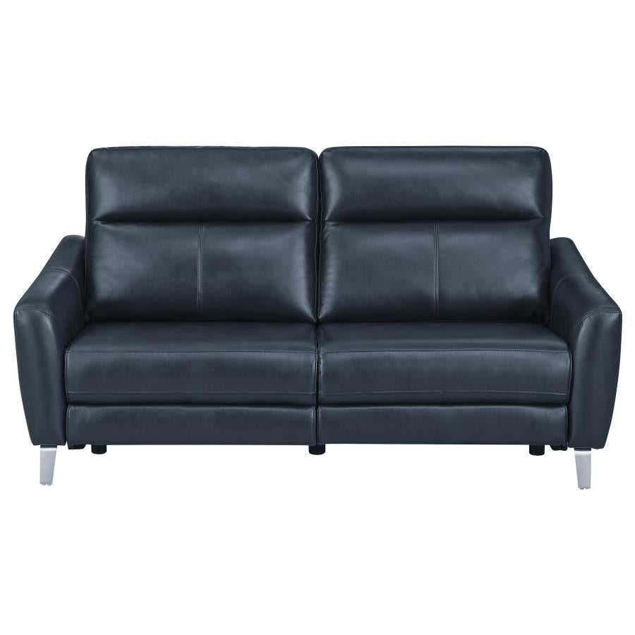 Derek Blue Power Sofa - furniture place usa