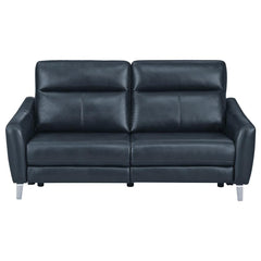 Derek Blue Power Sofa - furniture place usa