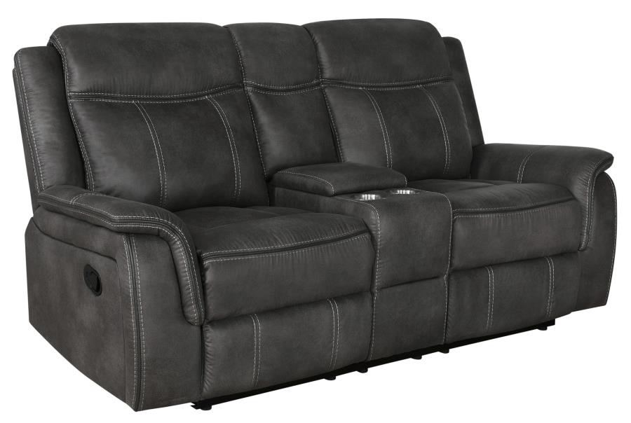 Lawrence Black 2 Pc Motion Sofa Set - furniture place usa