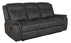 Lawrence Black 3 Pc Motion Sofa Set - furniture place usa