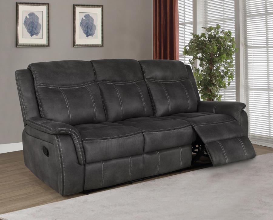 Lawrence Black Motion Sofa - furniture place usa