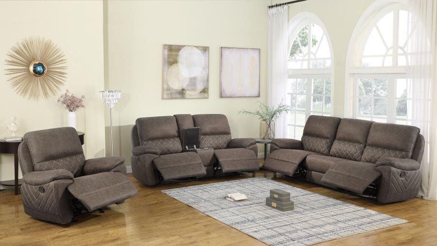 Variel Brown Motion Sofa - furniture place usa