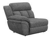 Bahrain Grey Laf Power Recliner - furniture place usa