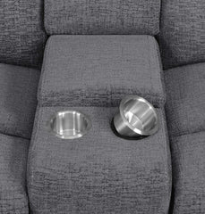 Bahrain Grey Power Sofa - furniture place usa