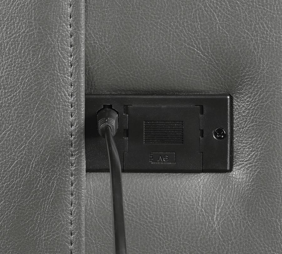 Flamenco Grey Power Sofa - furniture place usa