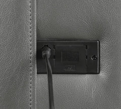 Flamenco Grey Power Sofa - furniture place usa