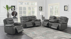 Flamenco Grey Power Sofa - furniture place usa