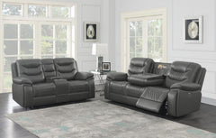 Flamenco Grey Power Sofa - furniture place usa