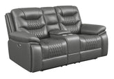 Flamenco Grey Power Loveseat - furniture place usa