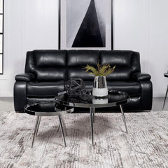 Black Motion Sofa - furniture place usa