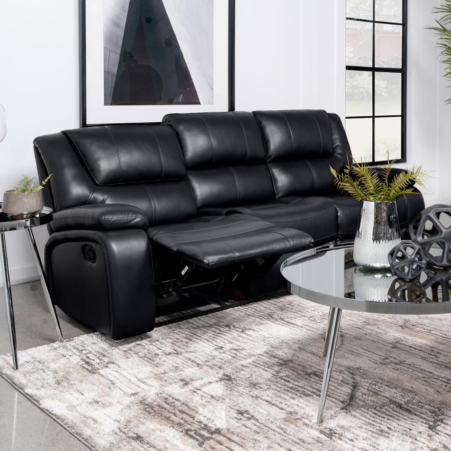 Black Motion Sofa - furniture place usa