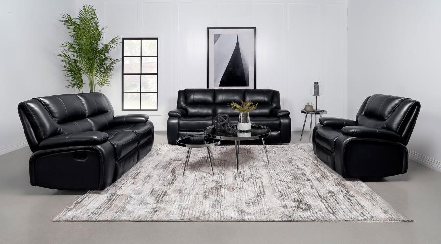 Black Motion Sofa - furniture place usa