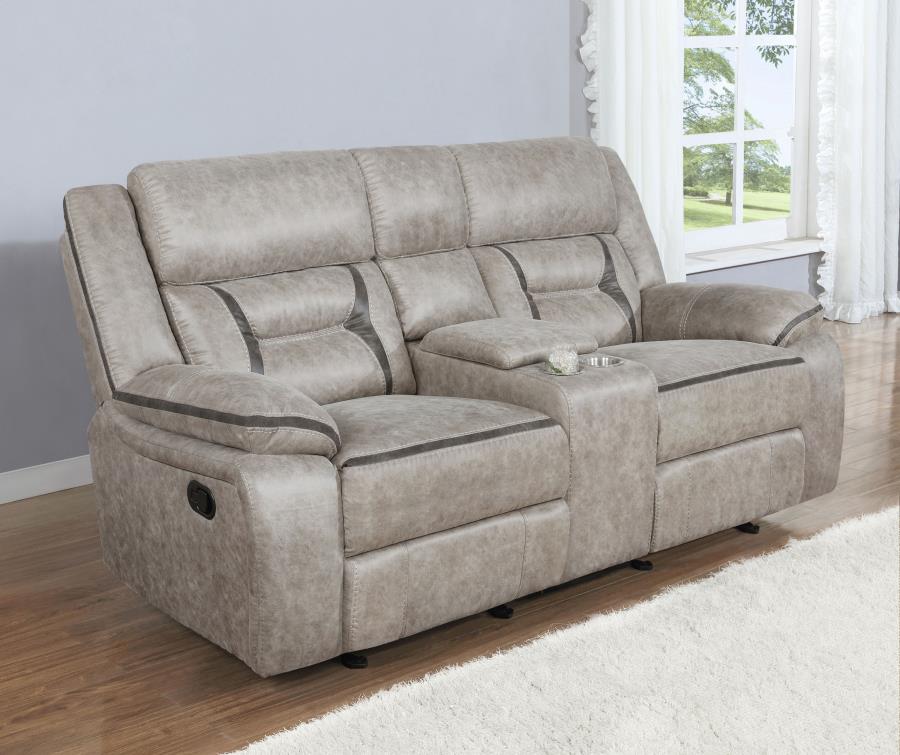 Greer Beige 3 Pc Motion Sofa Set - furniture place usa